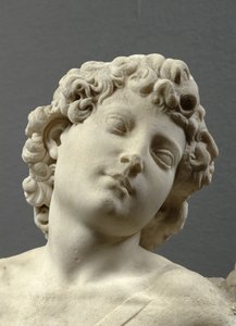 A „Manhattan” Cupido vezetője, 1494-1496 körül (márvány) (részlet)