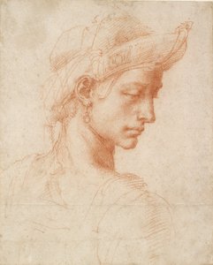 Ideális fej, 15. század vége – 16. század eleje alkotó: Michelangelo Buonarroti