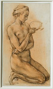 Mária Magdolna a töviskoronáról elmélkedik ... alkotó: Michelangelo Buonarroti