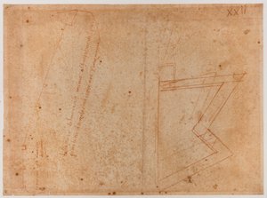 A Szent Pier Gattolini kapu melletti falak alaprajza alkotó: Michelangelo Buonarroti