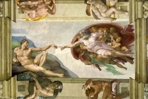 Sixtus-kápolna mennyezete (1508-12): Ádám teremtése alkotó: Michelangelo Buonarroti