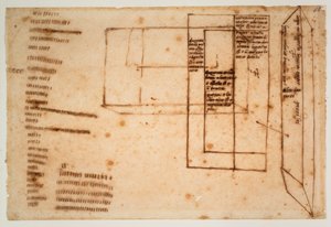 II. Julius sírjának márványtömbjeinek vázlatai alkotó: Michelangelo Buonarroti
