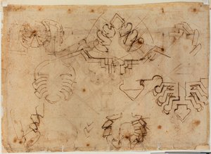 Tanulmányok az erődítésekhez alkotó: Michelangelo Buonarroti