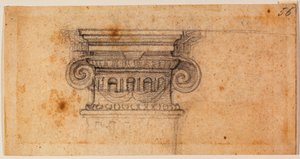 Tanulmány egy ülő alakhoz, 16. század (rajz) alkotó: Michelangelo Buonarroti
