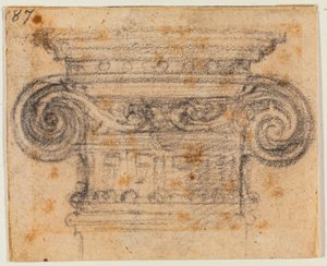 Az ionos tőke tanulmányozása alkotó: Michelangelo Buonarroti