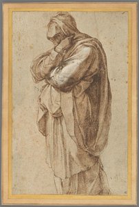 Egy gyászoló nő tanulmánya alkotó: Michelangelo Buonarroti