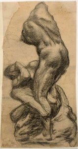 Két küzdő figura alkotó: Michelangelo Buonarroti