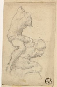Két küzdő figura alkotó: Michelangelo Buonarroti