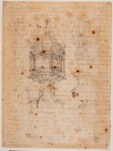 Két cibórium tanulmány alkotó: Michelangelo Buonarroti