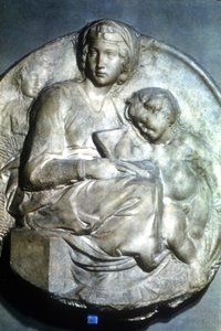 Szűz és gyermek, 1504-1505 alkotó: Michelangelo Buonarroti