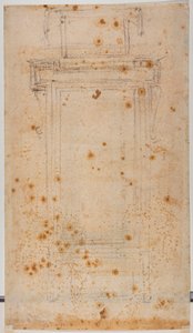 Ablaktervezés és tanulmányok a Laurentian curtilage számára alkotó: Michelangelo Buonarroti