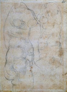 Két tanulmány egy ősi nő törzsén alapul alkotó: Michelangelo Buonarroti
