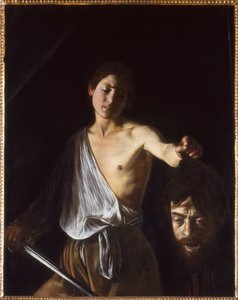 Dávid Góliát fejével, 1609-1610.