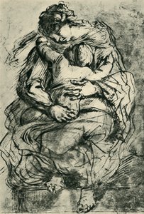 Madonna és gyermeke, 16. század vége – 17. század eleje, 1943. alkotó: Michelangelo Merisi Caravaggio
