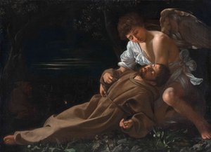 Assisi Szent Ferenc a stigmát kapja alkotó: Michelangelo Merisi da Caravaggio