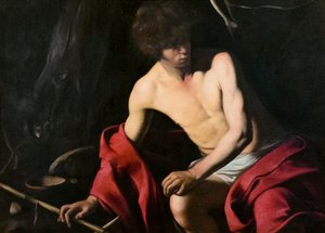 Keresztelő Szent János, 1605 körül (olaj, vászon) alkotó: Michelangelo Merisi da Caravaggio