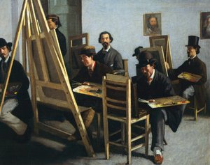 Festőiskola, Michele Cammarano, 1865 körül alkotó: Michele Cammarano