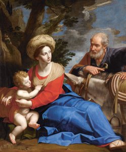 The Rest on the Flight to Egypt, c. 1640. alkotó: Michele Desubleo