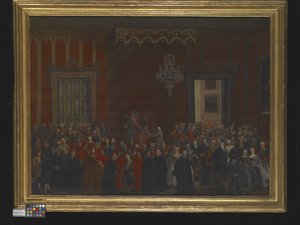 Polgári ünnepség IV Ferdinánd trónra lépésekor Nápolyban 1759-ben, 1780 körül (olaj, vászon) alkotó: Michele Foschini