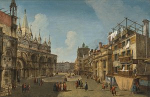 A Piazzetta dei Leoni látképe alkotó: Michele Marieschi