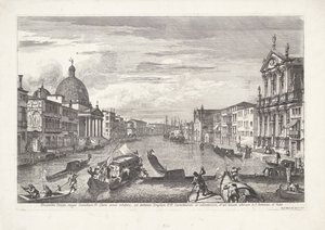 Velence Canal Grande A Coenobium D Grand Canal prospektusa: világos vonalakat mutat (...) (cím az objektumon) Gezichten op Venetië (sorozat címe) Csodálatos és válogatott kilátások Velence városára (sorozat címe)
