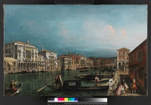 A Grand Canal, Velence, a Rialto híd felett, 1743 előtt