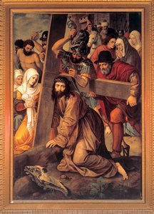 ""Christ portant sa croix" (Krisztus, aki a keresztet hordozza) Peinture de Michiel Coxcie (Coxie) (1499-1592)