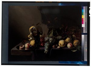 Still life with fruits and grapes alkotó: Michiel Simons