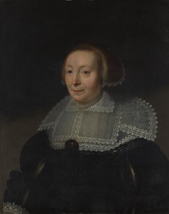 Csipkegalléros nő portréja, kb. 1632-35.