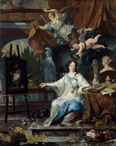 Allegorikus női portré, valószínűleg Rachel Ruysch (1664-1750)