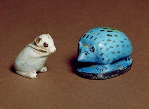sün és jerboa, Beni Hasszánból és Heliopoliszból, 12-13. dinasztia, Kr.e. 1963-1648 körül (fajansz)