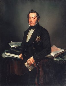 Ivan Tolsztoj szenátor portréja alkotó: Mihaly von Zichy