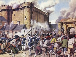 A Bastille eleste (színes litográfia)