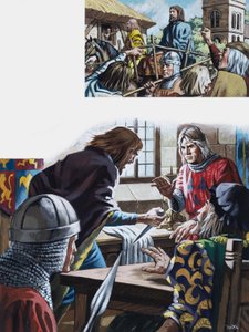II. Richárd angol gyűlölete (gouache, papír)
