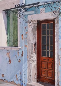 Burano light (olaj, panel) alkotó: Mike Briscoe