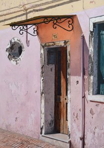 Burano 93. szám (olaj, tábla) alkotó: Mike Briscoe