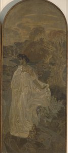 Minerva Triptichon Párizs ítélete, 1893 alkotó: Mikhail Aleksandrovich Vrubel
