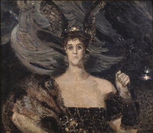 A Valkűr. A művész és mecénás Maria Tenisheva grófnő portréja 1867-1928, 1899 alkotó: Mikhail Aleksandrovich Vrubel
