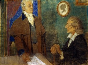 J. W. von Goethe és F. Schiller Weimarban)