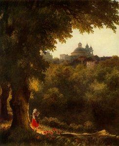 A Róma melletti Arricio képe, 1830-as évek, 1965.
