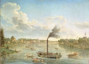 Grand Peterhof-palota a Finn-öbölnél, 1761 alkotó: Mikhail Ivanovich Makhaev
