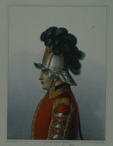 Az életőr lovasezred sisakja 1764-1796-ban, 1840-es évek eleje alkotó: Mikhail Ivanovich Terebenev