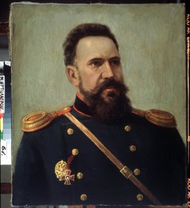 "Sergej Mosin (1849-1902), a Mosin-Nagant puska (Mosin Nagant) feltalálójának portréja" Mikhail Gerets (1900-1942) festménye 1941 Állami Központi Tüzérségi Múzeum, Szentpétervár alkotó: Mikhail Petrovich Gerets