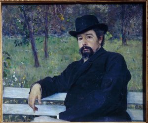 Nyikolaj Alekszandrovics Jarosenko festő portréja alkotó: Mikhail Vasilievich Nesterov