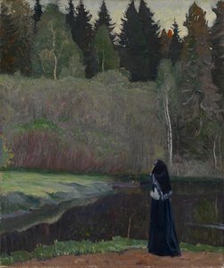 A Nightingale énekel, 1918 alkotó: Mikhail Vasilievich Nesterov
