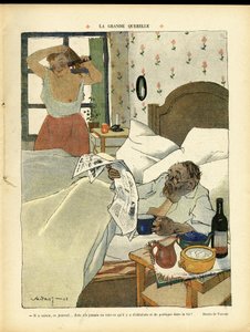 Illusztráció: Vadasz Miklós (1884-1927) in Reading