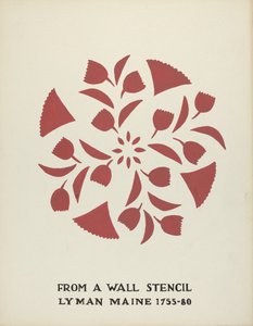 Lyman, Maine dizájn 1755-1780: a javasolt portfólióból: "Maine Wall Stencils"