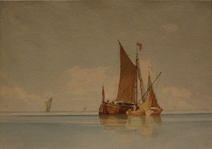 Nyugalom, dátum ismeretlen (akvarell és ceruza, papír)
