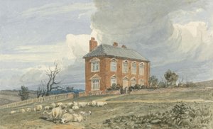 Irmingland Hall, Norfolk (wc tintával, grafittal, szőtt papíron)