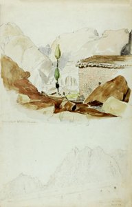 Illés kolostor, Sínai hegy, 1844. alkotó: Miner Kilbourne Kellogg